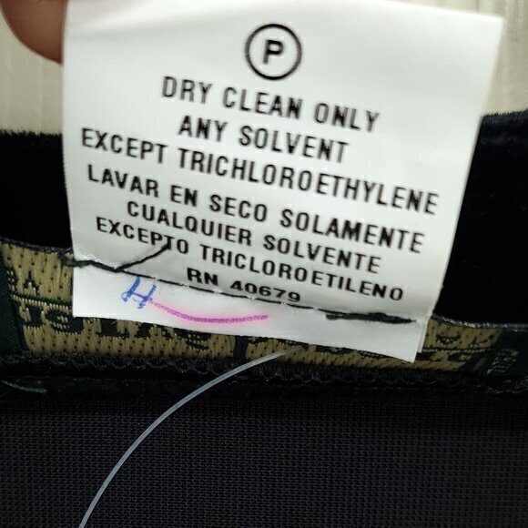 VTG 90s Harve Benard Button Front Velvet Tunic/Mini Dress L Black - Picture 16 of 16